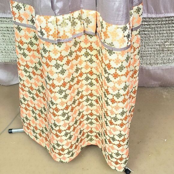 VINTAGE 1980'S Ethnic Hippie No Label Embroidered and Beaded Maxi Dress - Picture 3 of 10